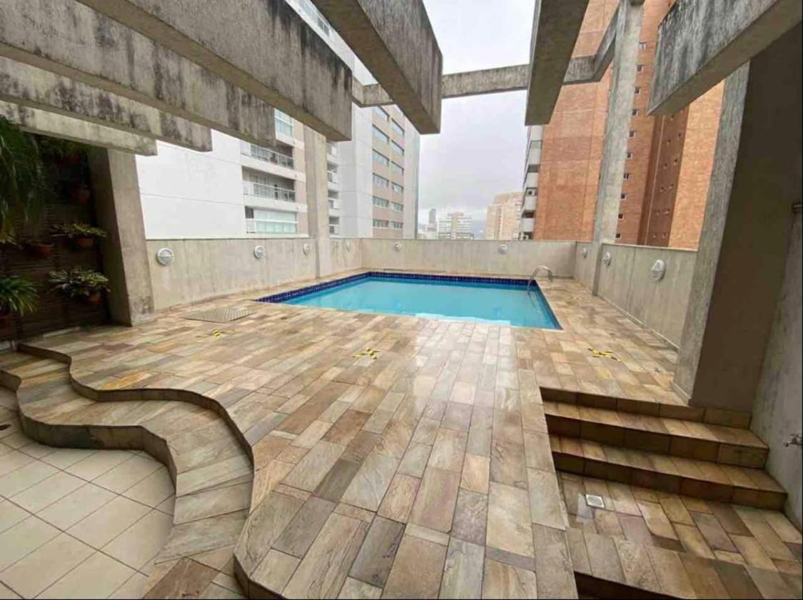 Flat Em Santos No Gonzaga A Tres Quadras Da Praia Экстерьер фото